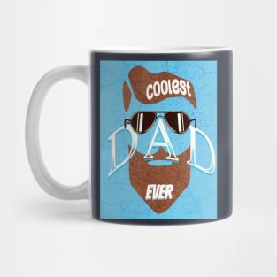 Coolest Dad Ever with Brown Beard Mug